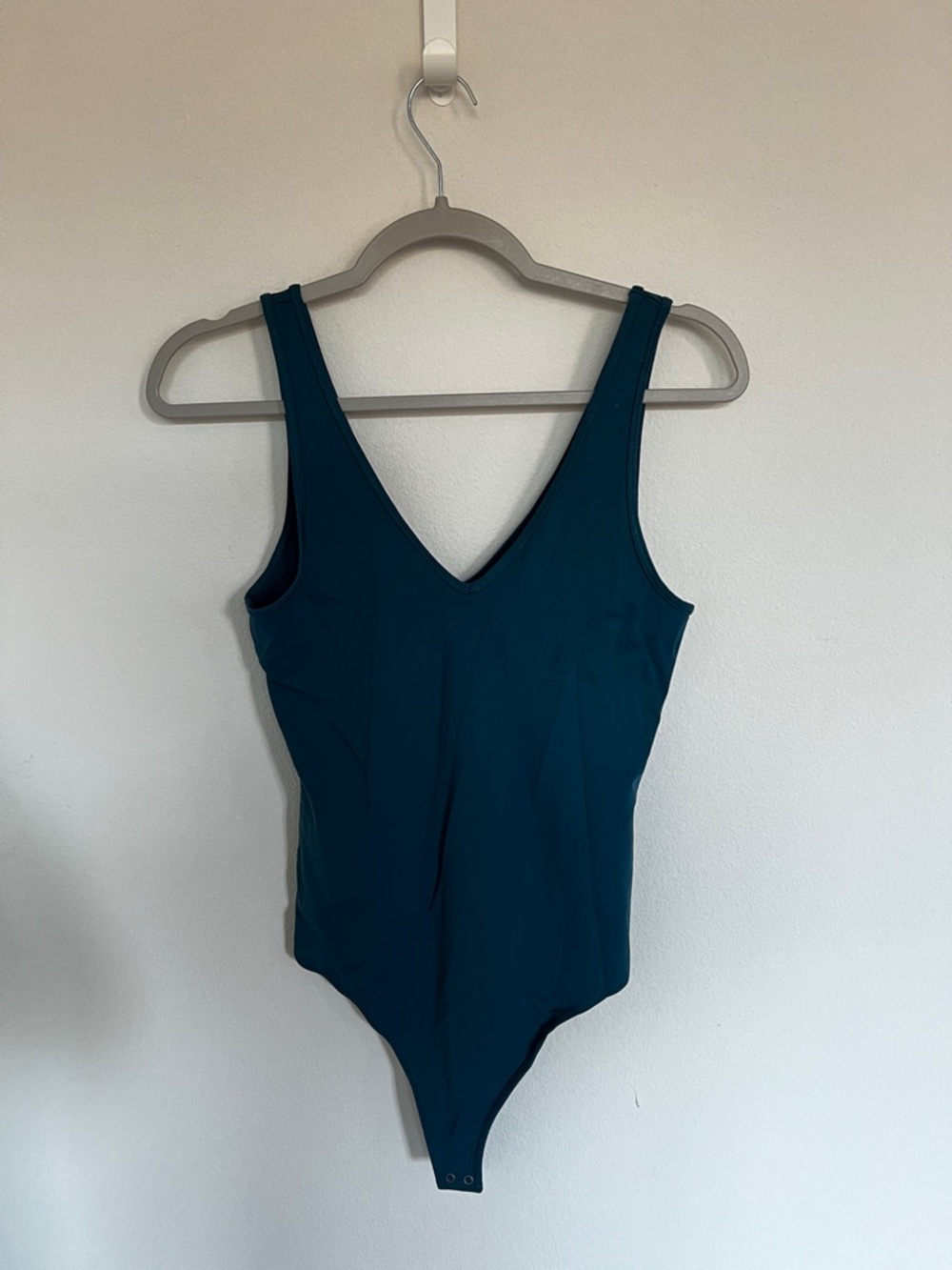 Abercrombie & Fitch Deep Teal V‑Neck Bodysuit